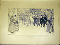 Original Old Antique Print Queen Wilhelmina Procession Sketch Phil May 1898 19th