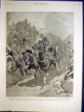 Old Antique Print Water Cart Manoeuvres Highland Jubilee Balmoral Geneva