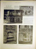 Original Old Antique Print Camera Holiday France Notre Dame Tomb Mausoleum 1898