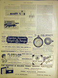 Original Old Antique Print Turbines Engine 1898 19th Century