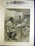 Original Old Antique Print Fashoda Sirdar Marchand Dal Baratier Lyon Paris 1898