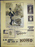 Original Old Antique Print Monkey Brand Brooke'S Wheelbarrow Advert 1898 19th