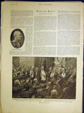 Original Old Antique Print Sirdar Savage Club Conqueror Omdurman Noel 1898 19th