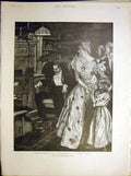 Original Old Antique Print Interloper Illustration Nagle Griffenhagen 1898 19th