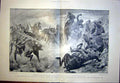 Original Old Antique Print Naval Brigade Estcourt Boer War Africa Charlton 1899