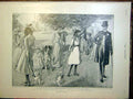 Original Old Antique Print Ladies Summer Show Dogs Royal Botanic Gardens 1899