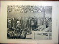 Original Old Antique Print Volunteer Review Prince Wales Veterans Paget 1899