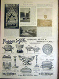 Original Old Antique Print Benson Sussex Natural Gas Balloon Advert Mappin Webb