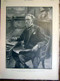 Old Antique Print Portrait Maccormac Surgeon Bisley Rifle Kolapore 1899 19th