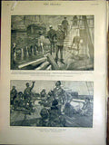 Old Antique Print Naval Manoeuvres Hms Prince George Bangor Bay Howe 1899 19th