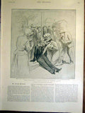 Old Antique Print Maitre Labori Assasination Attempt Rennes Dreyfus 1899 19th