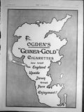 Original Old Antique Print Ogden'S Guinea GCigarettes England Advert 1899 19th