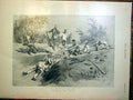 Original Old Antique Print War Phillipines Fripp Prisoners Comrade Trench 1899