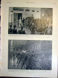 Original Old Antique Print Fort Chabrol Guerin Ridaux Lanos Surrender 1899 19th
