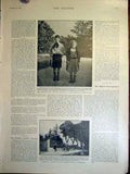 Old Antique Print Captain Drefus Children Carpentras Portrait House 1899 19th