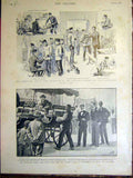 Old Antique Print Transvaal Crisis Boer War Balloon Aldershot Durban 1899 19th