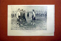 Original Old Antique Print War Aldershot Scott Siers Recruits Drill 1899 19th
