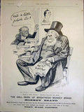 Original Old Antique Print Advert Monkey Brand Kruger Document Polish 1899 19th