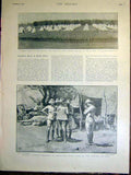 Original Old Antique Print Pietermaritzburg Plumer Officers Boer War Ladysmith