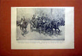 Original Old Antique Print Imperial Meeting Potsdam Kaiser Tsar Palace 1899