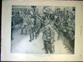 Original Old Antique Print Review Cavalry Windsor Bristol Jubilee Convalescent
