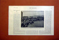 Original Old Antique Print Gordon Highlands Durban Africa Boer War 1899 19th