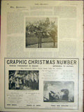 Old Antique Print Portrait Dan Lemo Warpath Advert Graphic Christmas 1899 19th