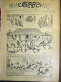 Original Old Antique Print West African Station Officers Sketches Africa 1899