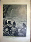 Old Antique Print Hospital Ships Princec Princess Wales Olympia Hall 1899 19th