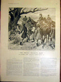 Original Old Antique Print Prince Regent'S Hunt Royal Hunting Horse Hounds 1899