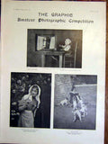 Original Old Antique Print Graphic Amateur Photographic S Fine Art 1899 19th