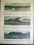 Original Old Antique Print Ladysmith Glencoe Natal Africa Boer War Troops 1899