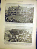 Original Old Antique Print Roberts Johannesburg Doornkop Boer War Africa 1900