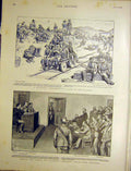 Original Old Antique Print Mafeking Commission Rebel Prisoners Baden-Powell 1900