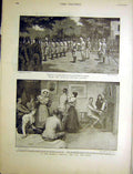 Original Old Antique Print Kumassi Relief Expedition Story Enemy Capital 1900