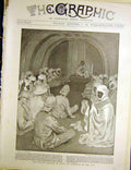 Original Old Antique Print British Mission Kano Audience King Hatherell 1900