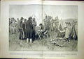 Original Old Antique Print Greylingstad Boers Wart Sier Oath 1900 Victorian