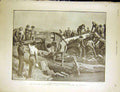 Old Antique Print South Africa Boer Transport Engineers Bridge Dadd 1900 20th