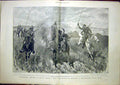 Original Old Antique Print Africa Sier War Colonial Horse Mule Charlton 1900