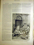 Original Old Antique Print British Occupation Johannesburg Dinner Africa 1900