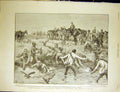 Original Old Antique Print De Wet Pursuit Boer War Africa Dadd Ducks 1900 20th