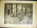 Old Antique Print Theatre Play Herod Natal Field Force Africa Boer 1900 20th