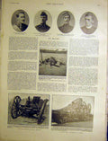 Old Antique Print Portrait Officers Guns Boer Hector'S Spruit Africa 1900 20th