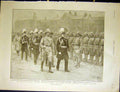 Original Old Antique Print Review Canadian Albany Barracks Sport Africa 1900