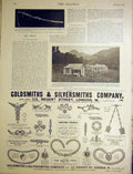 Original Old Antique Print Agricultural School St Vincent Buller Sword 1900 20th