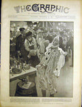 Original Old Antique Print Christmas Festivities Battleship Craig Handy Man 1900