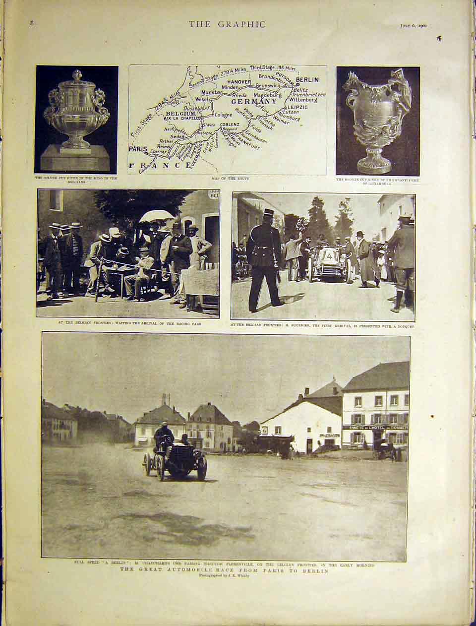 Original Old Antique Print Bazaar Earls Court Military Exhibition London 1901