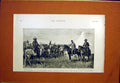 Original Old Antique Print Boer War Sier Vlaklaagte Commando 1901 Victorian