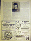 Original Old Antique Print Advert Bensons Players Negretti Mrs Kruger 1901 20th
