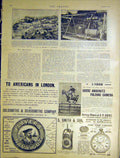 Original Old Antique Print Santos-Dumont Flying Machine Brompton Hospital 1901